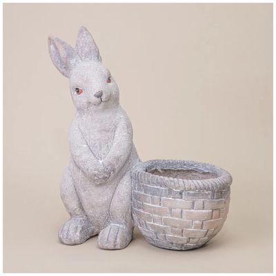 Лот: 21721418. Фото: 1. Кашпо декоративное "кролик" 19... Кашпо, горшки, вазоны для цветов
