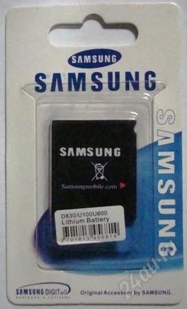 Лот: 1706682. Фото: 1. Аккумулятор Samsung D830/U100... Аккумуляторы