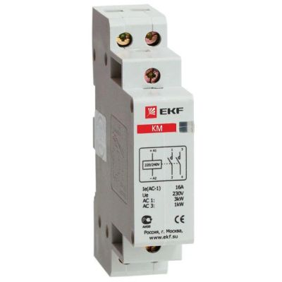 Лот: 13796497. Фото: 1. Контактор ЭКФ КМ 20А 220В, 2NO... Автоматы, пакетники, предохранители