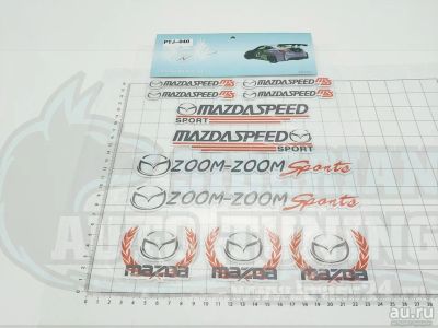 Лот: 16011392. Фото: 1. Набор Наклеек Mazda Speed на листе... Наклейки автомобильные