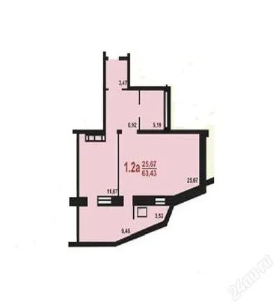 Лот: 2571159. Фото: 1. Продам квартиру Декабристов 1г. Квартиры, студии