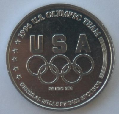 Лот: 4313928. Фото: 1. Жетон Олимпиада США Атланта 1996... Сувенирные