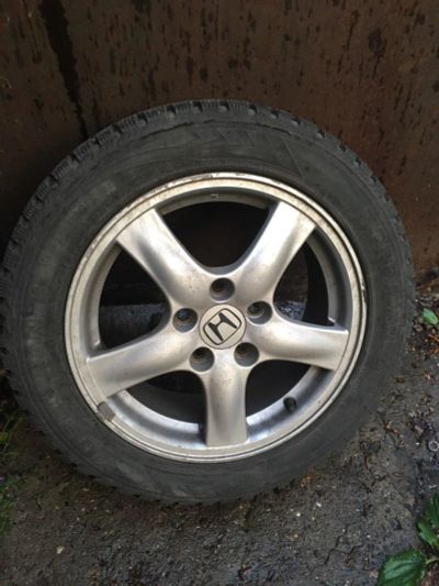 Лот: 16386661. Фото: 1. Колеса зима R16 Honda Accord CL7-CL9... Шины на дисках