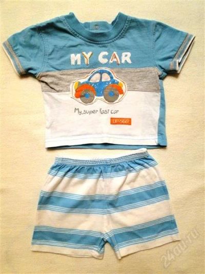 Лот: 1418915. Фото: 1. Комплект "My car" (футболка и... Костюмы, пиджаки, комбинезоны