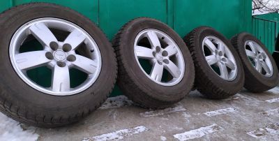 Лот: 25885239. Фото: 1. Зимние колеса MMC R17 5х114,3... Шины на дисках