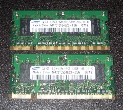 Лот: 1221846. Фото: 1. Память для ноутбука 512Mb DDR2. Оперативная память
