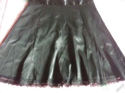 Лот: 2261759. Фото: 1. юбка атласная б/у р.46 черная. Юбки