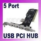 Лот: 795077. Фото: 1. PCI плата увеличения USB ->5 портов. Платы расширения, контроллеры, доп. порты