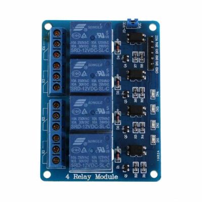 Лот: 17357768. Фото: 1. 4-Канальный Релейный Модуль 12... Реле, тумблеры, переключатели