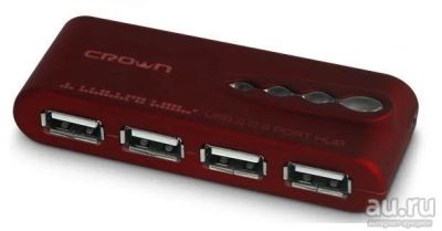 Лот: 17755476. Фото: 1. USB Хаб 2.0 Crown CMH-B05 4 порта... USB хабы