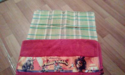 Лот: 9585868. Фото: 1. Два полотенца одним лотом с рубля. Полотенца