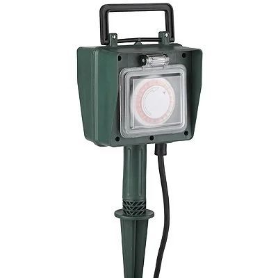 Лот: 12742546. Фото: 1. Садовый удлинитель влагозащитный... Удлинители, тройники, сетевые фильтры