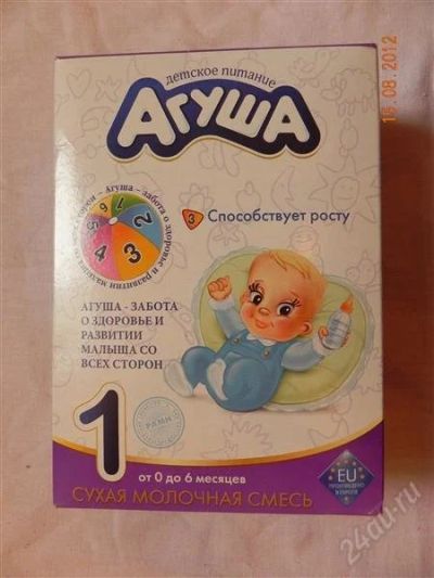 Лот: 2016214. Фото: 1. Смесь Агуша. Детское питание