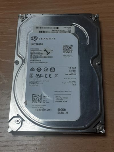 Лот: 25900458. Фото: 1. HDD 500gb SATA, жесткий диск для... Жёсткие диски (HDD)