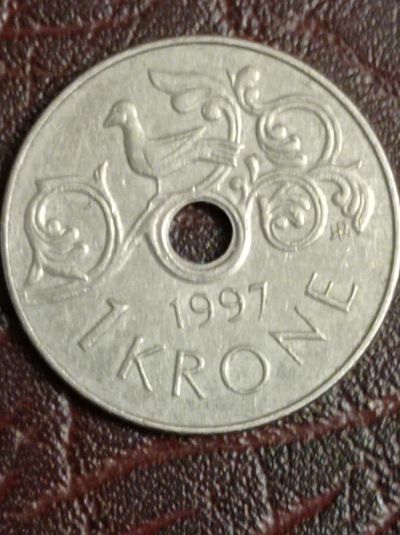 Лот: 18860788. Фото: 1. 1 крона 1997 г. Норвегия. Европа