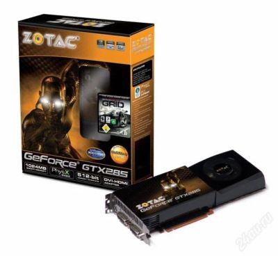 Лот: 1503705. Фото: 1. ZOTAC GeForce GTX 285. Видеокарты