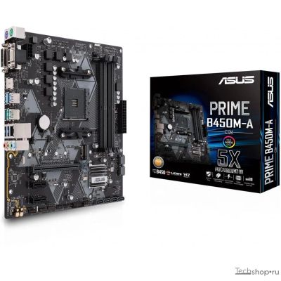 Лот: 17099031. Фото: 1. Asus B450M-A PRIME Новая Полный... Материнские платы