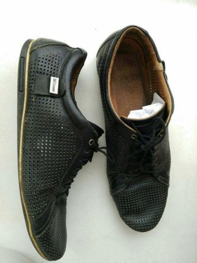 Лот: 16218022. Фото: 1. мужские черные итальянские ботинки... Ботинки, полуботинки