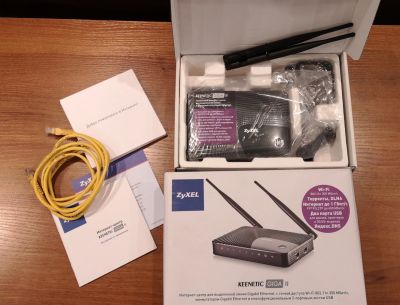 Лот: 25882940. Фото: 1. Роутер Zyxel Keenetic Giga II... Маршрутизаторы (роутеры)