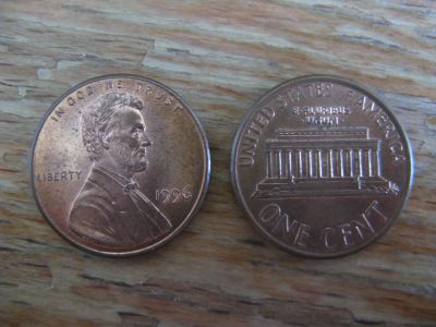 Лот: 21072487. Фото: 1. США 1 цент 1996 года. Америка