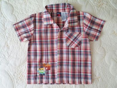 Лот: 7953926. Фото: 1. Новая клетчатая рубашка BabyM... Рубашки, блузки, водолазки