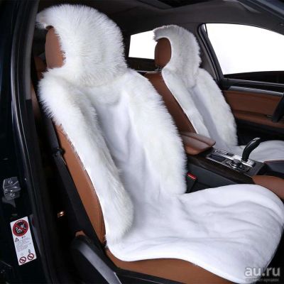 Лот: 18048095. Фото: 1. Меховая накидка из искусственного... Чехлы, коврики, оплетки руля