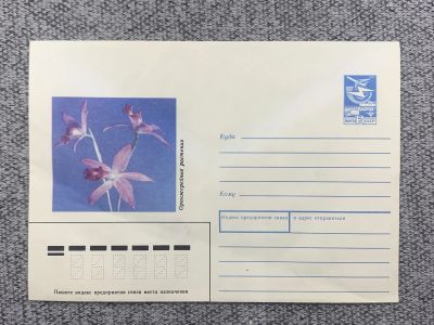 Лот: 25847905. Фото: 1. Почтовый конверт СССР - Оранжерейные... Открытки, конверты