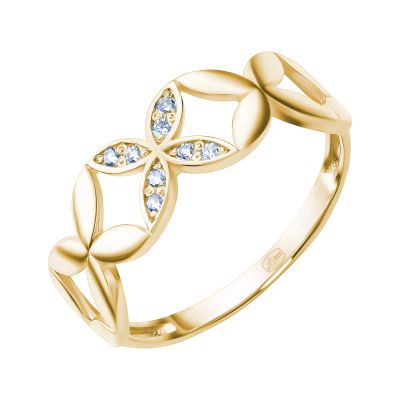 Лот: 23823154. Фото: 1. Серебряное кольцо с фианитами... Кольца, перстни