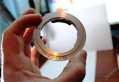 Лот: 775424. Фото: 1. редчайший переходник nikon (линза... Крышки, бленды