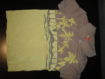 Лот: 4875458. Фото: 1. Футболка с пальмами. Футболки, поло, топы, лонгсливы