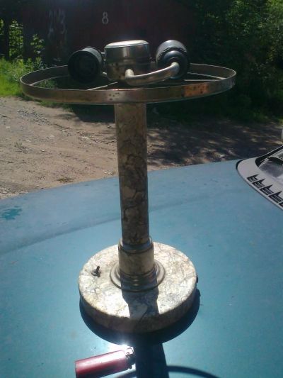 Лот: 4328320. Фото: 1. лампа настольная мрамор. Предметы интерьера и быта