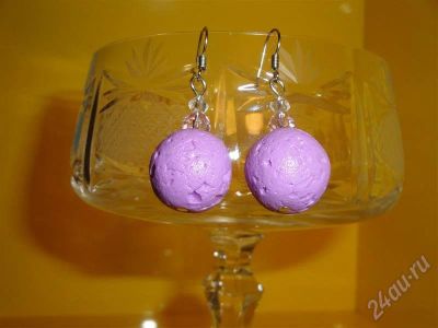 Лот: 274019. Фото: 1. Изделия из полимерной глины серьги... Серьги, каффы