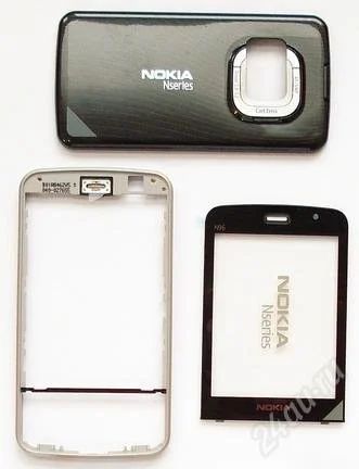 Лот: 1732960. Фото: 1. Корпус Nokia N96 (черный). Корпуса, клавиатуры, кнопки