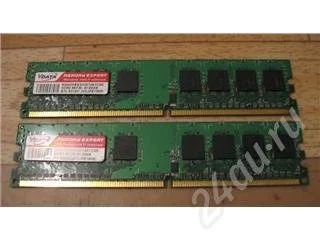 Лот: 166082. Фото: 1. Оперативная память (2*512) DDRII... Оперативная память