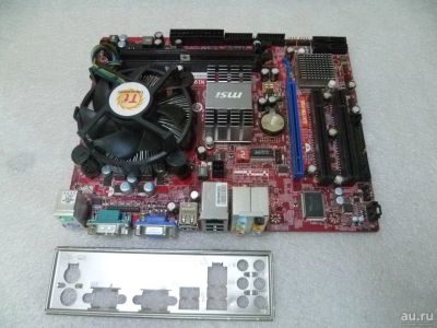 Лот: 16185780. Фото: 1. Материнская плата MSI G31TM-P35... Материнские платы