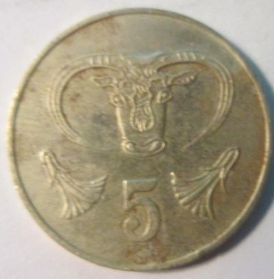 Лот: 11546491. Фото: 1. 5 центов 1983 Кипр. Европа