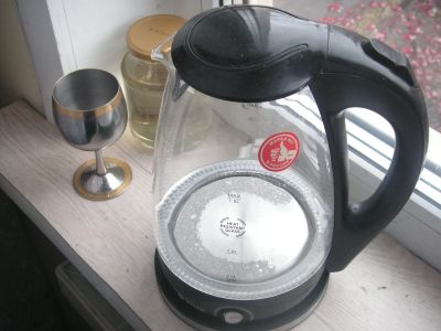 Лот: 25899928. Фото: 1. Чайник стекло светодиодная подсветка... Чайники, кофемашины, кулеры