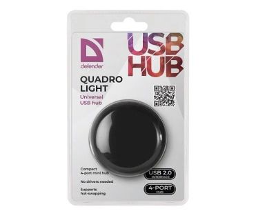 Лот: 20877796. Фото: 1. USB HUB Defender Quadro Light... Карты памяти
