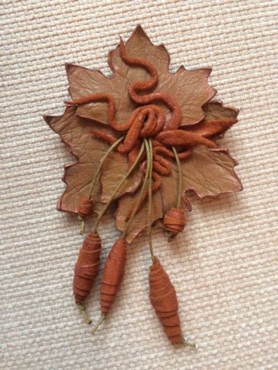 Лот: 7343963. Фото: 1. Необычная и оригинальная брошь-цветок... Броши