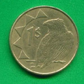 Лот: 8883107. Фото: 1. Намибия 1 доллар 1996 (х79). Африка