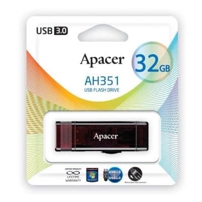 Лот: 4633040. Фото: 1. USB Flash 3.0 32Gb Apacer AH351... USB-флеш карты