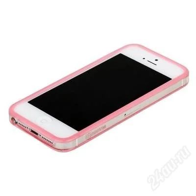 Лот: 2517212. Фото: 1. Бампер (Чехол) iPhone 5/5S (Розовый... Чехлы, бамперы