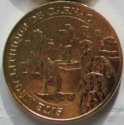 Лот: 5892568. Фото: 1. Франция 2014 жетон медаль Карнакские... Сувенирные