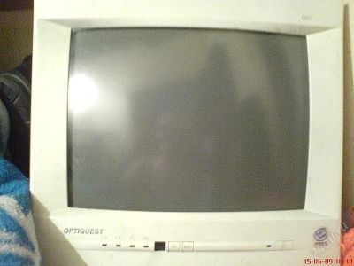 Лот: 73680. Фото: 1. монитор на запчасти optiquest... ЭЛТ-мониторы