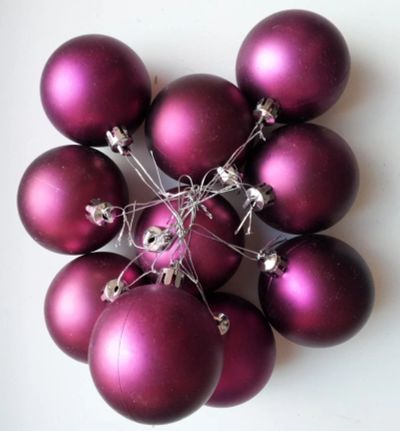 Лот: 5189156. Фото: 1. Шары новогодние елочные 10шт... Гирлянды, шарики, новогодние аксессуары