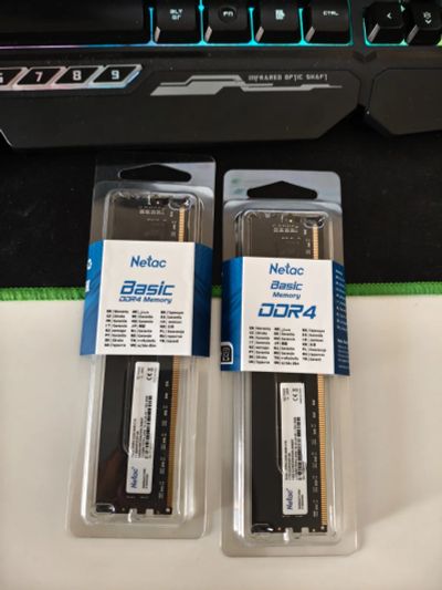 Лот: 25766424. Фото: 1. 16Gb (2x8Gb) DDR4 Netac Basic... Оперативная память