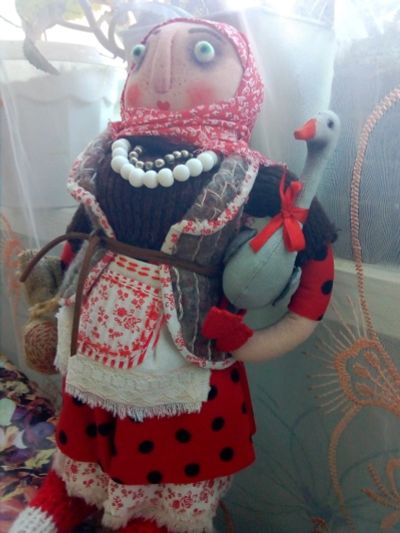 Лот: 17800709. Фото: 1. Кукла Баба Маня. Авторская. Эксклюзив... Авторские куклы, игрушки, поделки
