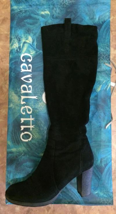 Лот: 7788569. Фото: 1. сапоги зимние натуральная замша... Сапоги