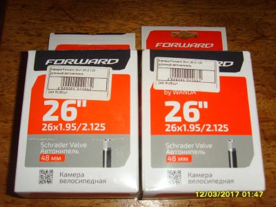 Лот: 9210786. Фото: 1. Камера Forward 26"Х2.125(авто-ниппель... Запчасти