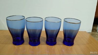 Лот: 18115006. Фото: 1. Синие стаканы одним лотом. Кружки, стаканы, бокалы